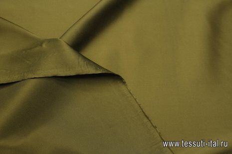 Подкладочная стрейч (о) болотная - итальянские ткани Тессутидея арт. 07-1480