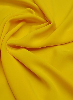 Плательная кади вискоза стрейч (о) желтая - в интернет-магазине тканей Тессутидея арт. 04-1605