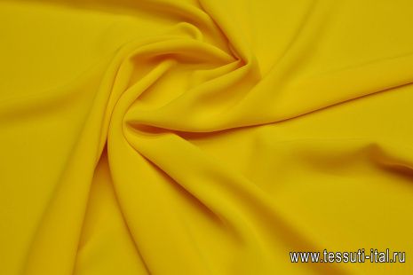 Плательная кади вискоза стрейч (о) желтая - итальянские ткани Тессутидея арт. 04-1605