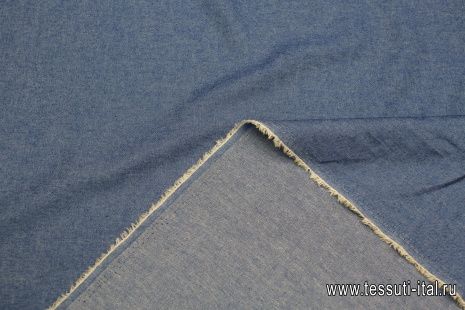 Джинса сорочечная (о) синяя - итальянские ткани Тессутидея арт. 01-7579