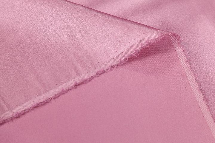 Шелк атлас стрейч (о) ярко-розовый - итальянские ткани Тессутидея арт. 10-4067
