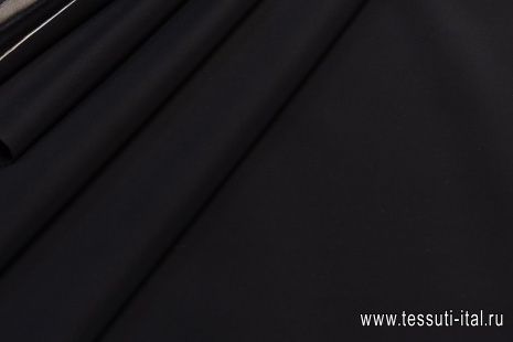 Трикотаж с водоотталкивающим покрытием (о) черный в стиле Burberry - итальянские ткани Тессутидея арт. 13-1456