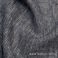 Лен (н) черно-белая гусиная лапка - итальянские ткани Тессутидея арт. 16-0615