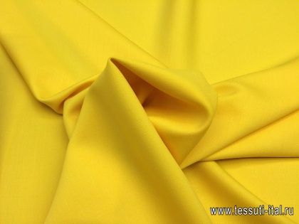 Плательная шерсть супер (о) Leitmotiv ярко-желтая - итальянские ткани Тессутидея арт. 17-0100