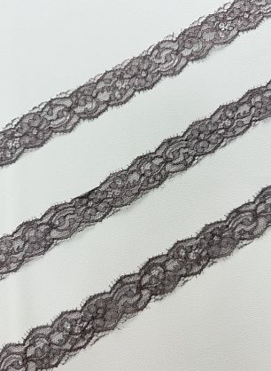 Тесьма кружевная на сетке (о) черная ш-3 см - в интернет-магазине тканей Тессутидея арт. F-0326