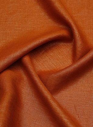 Лен с напылением (о) оранжевый - в интернет-магазине тканей Тессутидея арт. 16-0956