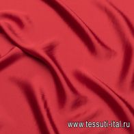 Шелк атлас (о) темно-красный - итальянские ткани Тессутидея арт. 10-2758
