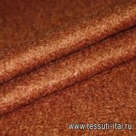 Пальтовая мохер (о) коричневая ш-130см - итальянские ткани Тессутидея арт. 09-1038
