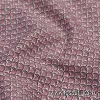 Сорочечная (н) черно-розовый принт  - итальянские ткани Тессутидея арт. 01-6276