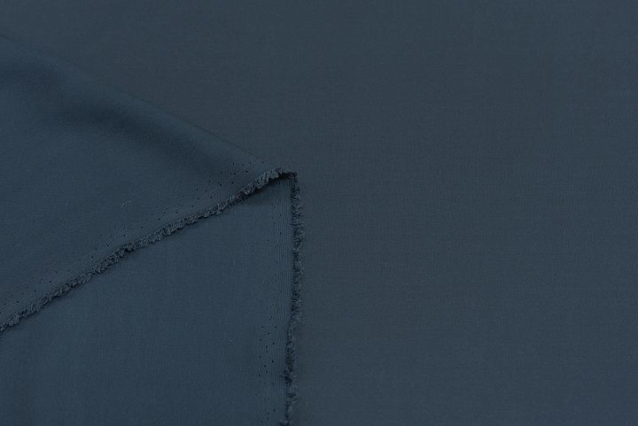 Крепдешин (о) темно-сине-зеленый - итальянские ткани Тессутидея арт. 10-2604