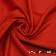 Пальтовая велюр (о) красная - итальянские ткани Тессутидея арт. 09-2023