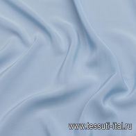 Крепдешин (о) голубой - итальянские ткани Тессутидея арт. 10-2823