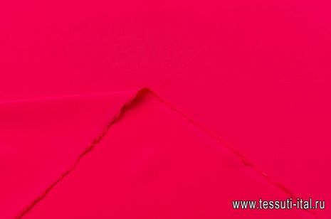 Крепдешин (о) красно-розовый - итальянские ткани Тессутидея арт. 02-8370