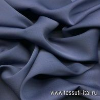 Крепдешин стрейч (о) светло-синий - итальянские ткани Тессутидея арт. 02-7889