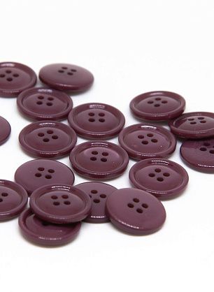 Пуговица пластик 4 прокола d-14мм фиолетовая перламутровая - в интернет-магазине тканей Тессутидея арт. F-4647