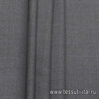 Костюмная (н) серая меланж с голубой клеткой - итальянские ткани Тессутидея арт. 05-4348