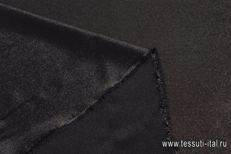 Шифон с люрексом (о) черный - итальянские ткани Тессутидея арт. 10-2093