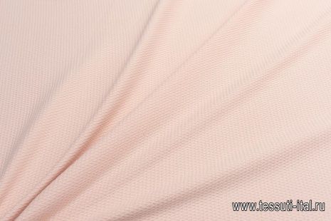 Трикотаж фактурный (о) светло-розово-бежевый - итальянские ткани Тессутидея арт. 13-1538