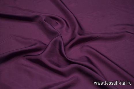 Подкладочная вискоза (о) темно-сиреневая - итальянские ткани Тессутидея арт. 08-1383