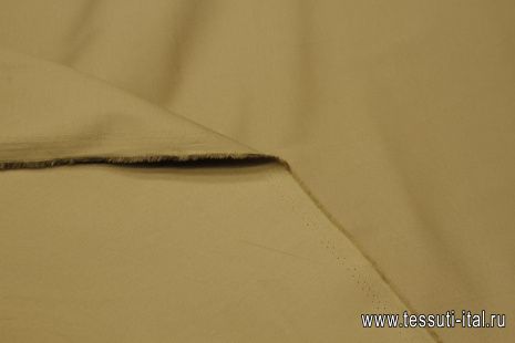 Хлопок стрейч (о) темно-бежевый - итальянские ткани Тессутидея арт. 01-7483