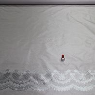 Тафта купон (1,53м) (н) серая - итальянские ткани Тессутидея арт. 02-4758