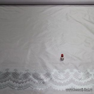 Тафта купон (1,53м) (н) серая - итальянские ткани Тессутидея арт. 02-4758
