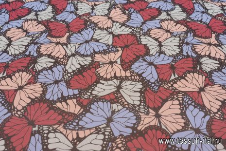 Шифон (н) крупные бабочки - итальянские ткани Тессутидея арт. 10-2660