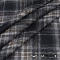 Костюмная (н) черно-серо-коричневая клетка - итальянские ткани Тессутидея арт. 05-4208