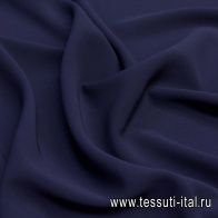 Плательная стрейч (о) темно-синяя - итальянские ткани Тессутидея арт. 03-6489