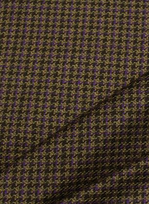Костюмная кашемир (н) бежево-сиренево-коричневая стилизованная клетка - в интернет-магазине тканей Тессутидея арт. 05-4889