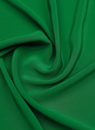 Крепдешин (о) ярко-зеленый - в интернет-магазине тканей Тессутидея арт. 10-3990