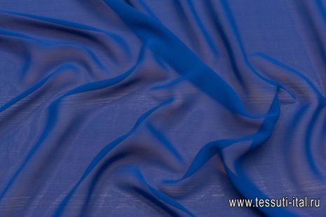 Шифон (о) васильковый - итальянские ткани Тессутидея арт. 10-2750