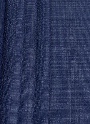 Костюмная (н) сине-бежевая клетка в стиле Loro Piana - в интернет-магазине тканей Тессутидея арт. 05-4156