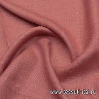 Лен костюмный (о) терракотовый меланж - итальянские ткани Тессутидея арт. 16-0822