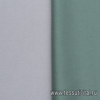 Пальтовая двухслойная (о) зеленая/светло-серая - итальянские ткани Тессутидея арт. 09-1993
