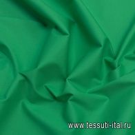 Сорочечный поплин стрейч (о) ярко-зеленый - итальянские ткани Тессутидея арт. 01-6848