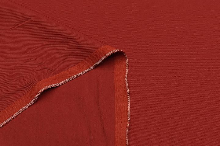 Костюмная (360 г/м) (о) терракотовая диагональ - итальянские ткани Тессутидея арт. 05-4351