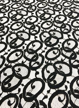 Кружево (о) черное Solstiss - в интернет-магазине тканей Тессутидея арт. 03-5048