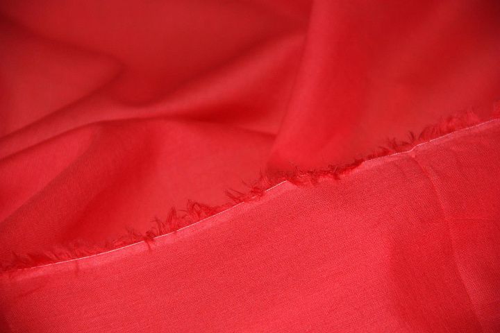 Батист (о) красный - итальянские ткани Тессутидея арт. 01-3218