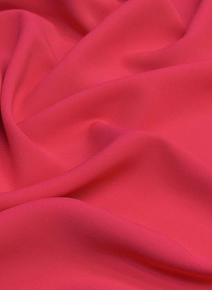 Плательная кади стрейч (о) ярко-розовая - в интернет-магазине тканей Тессутидея арт. 04-1355