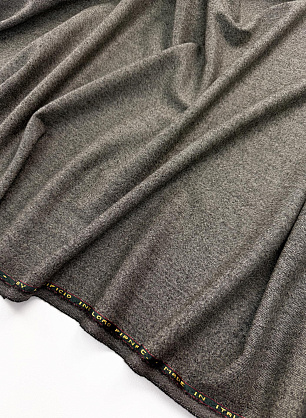 Костюмная шерсть (н) черно-молочная елочка - в интернет-магазине тканей Тессутидея арт. 05-5289