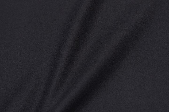 Пальтовая сукно (о) черная в стиле Burberry - итальянские ткани Тессутидея арт. 09-1860