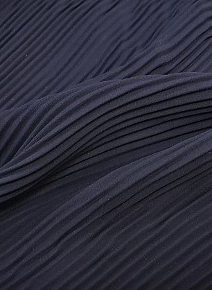 Плиссе шелк (о) темно-синее - в интернет-магазине тканей Тессутидея арт. 10-1841