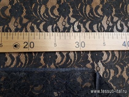 Кружевное полотно (о) темно-серо-коричневое - итальянские ткани Тессутидея арт. 03-5503