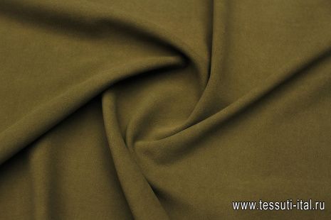 Костюмная хлопок+вискоза (о) коричневая - итальянские ткани Тессутидея арт. 05-4703