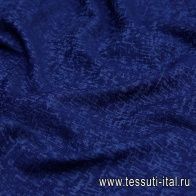 Джинса фактурная стрейч (о) темно-синяя  - итальянские ткани Тессутидея арт. 01-5888