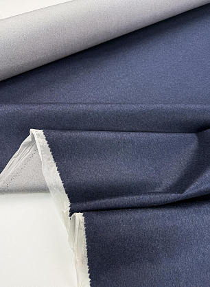 Костюмная на мембране кашемир+шерсть (о) синяя - в интернет-магазине тканей Тессутидея арт. 05-5345