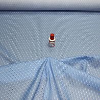 Сорочечная Super fine (н) бело-синие треугольники на голубом Brioni - итальянские ткани Тессутидея арт. 01-2572