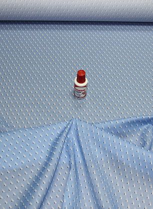 Сорочечная Super fine (н) бело-синие треугольники на голубом Brioni - в интернет-магазине тканей Тессутидея арт. 01-2572