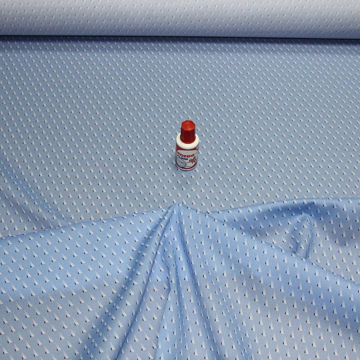 Сорочечная Super fine (н) бело-синие треугольники на голубом Brioni - итальянские ткани Тессутидея арт. 01-2572